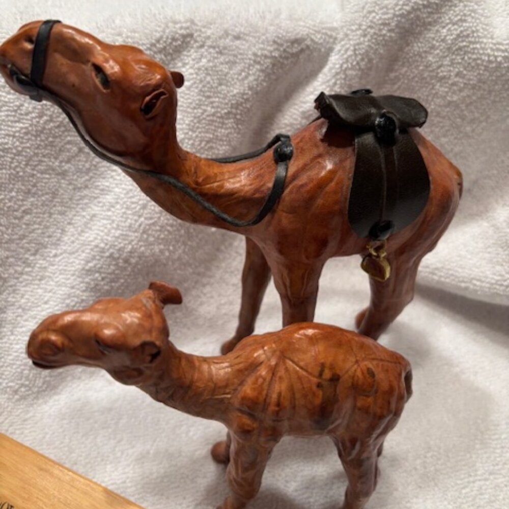 Hand crafted  set of camels from Yemen